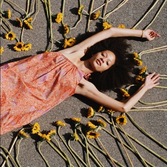 PRINTED ASYMMETRIC DRESS - Picture 3 of 8